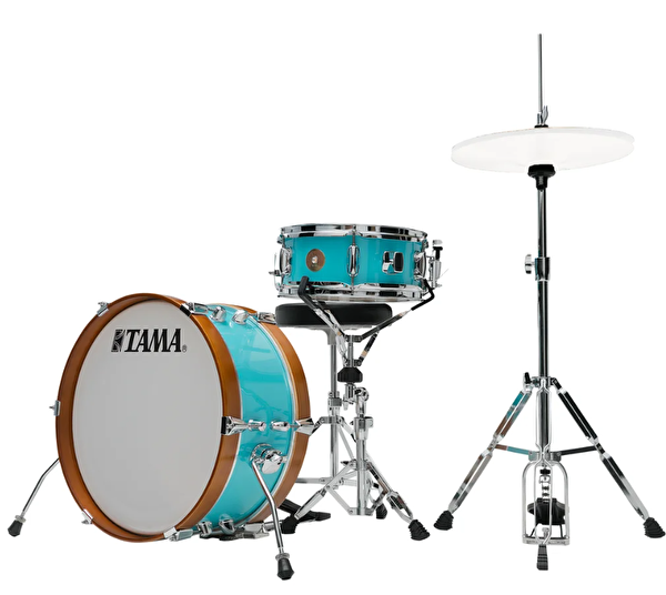 TAMA LJK28H4-AQB Club-JAM Mini Aqua Blue 2 Parça (18B/12T) Aksamlı Akustik Davul Seti